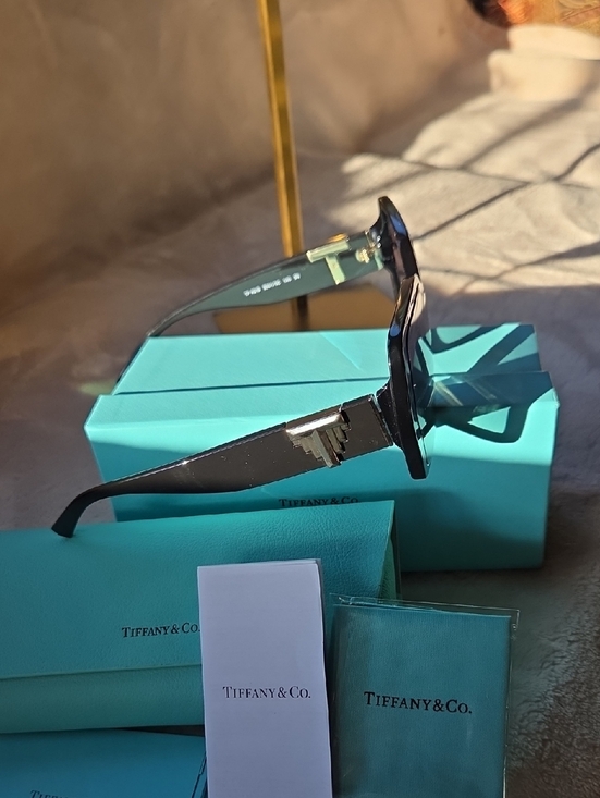 Tiffany & Co. Black Oversized Geometric Women\'s Sunglasses main image 2